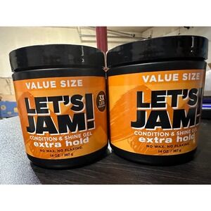 New Let's Jam Hair Gel‎ Extra hold - 2 jars